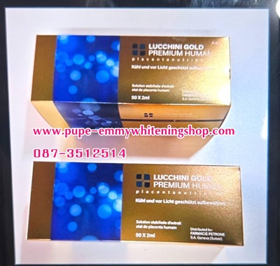 รูปภาพที่#2 ของสินค้า : New premium human placenta nutrients lucchini gold.(ใหม่กล่องสี น้ำเงิน-ทอง)สวิตเซอร์แลนด์ เป็นสารสกัดจากรกเด็กบริสุทธิ์ที่เข้มข้นกว่ารุ่นเดิม รูปภาพที่2 ของสินค้า : New premium human placenta nutrients lucchini gold.(ใหม่กล่องสี น้ำเงิน-ทอง)สวิตเซอร์แลนด์ เป็นสารสกัดจากรกเด็กบริสุทธิ์ที่เข้มข้นกว่ารุ่นเดิม