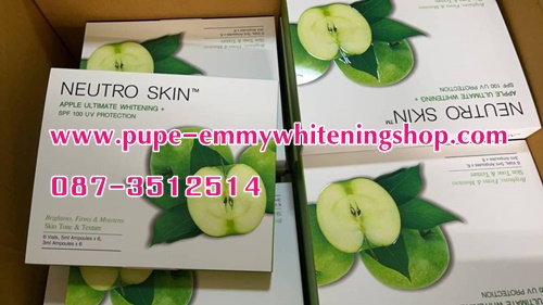 ٻҾ3 ͧԹ : NEUTRO SKIN APPLE ULTIMATE WHITENING+SPF 100 UV PROTECTIONٵʡѴ APPLE դ鹶֧ 5,000,000 ⹡ APPLE Collagen Nano ҧǢҷ͹ҧ繼Ƿش!!!͹¡Шҧ ö鹿ټǨҡʧᴴҡ