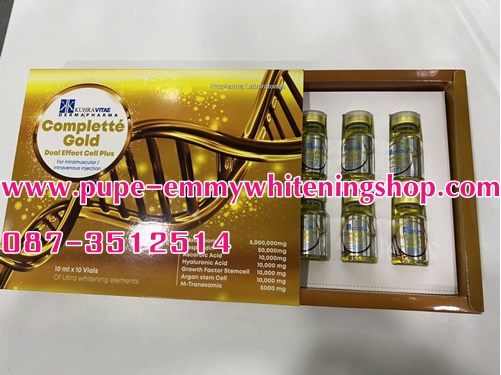 ٻҾ4 ͧԹ : Complette Gold Dual Effect cell Plus Glutathione 5,000,000 mg ٵ ٵ 鹼ǢẺ  ٩ӹ ǢآҾ  鹡ٵٵù շͧ